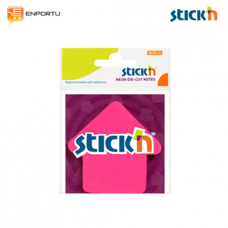 Stick'N 21181 Neon Diecut Magenta Arrow