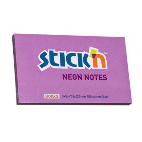 Stick'N 21214 Neon Purple 3x5