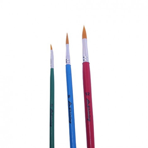 Shining Paint brush set 251-B (set 3) no. 2,8,12