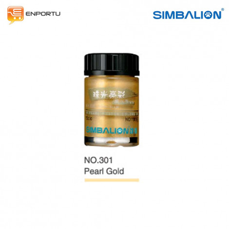 Simbalion Poster Color 15 cc-Pearl Gold