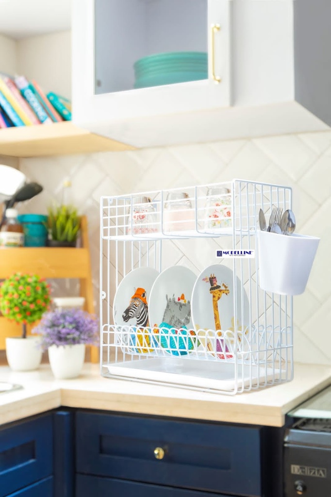 Modelline Rack piring mini 2 susun + tatakan (B30MED + T)