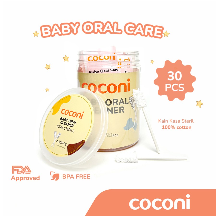 Coconi Oral Cleaner Gauze Stick / Kain Kasa Steril