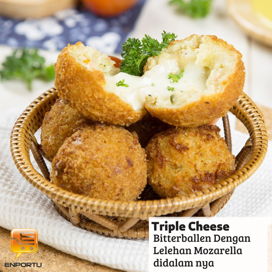 Triple cheese Bitterballen Isi Mozarella (isi 9 pc) - Frozen Food