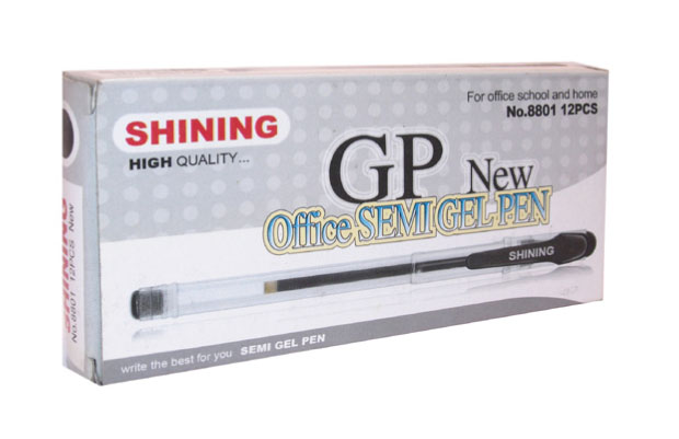 Shining Ballpoint 8801 Hitam (X12pc)
