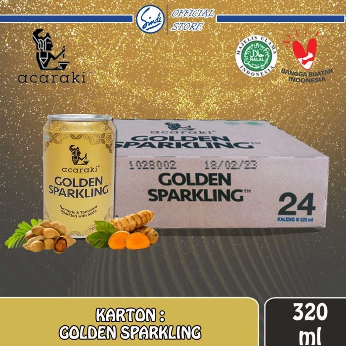 Acaraki Golden Sparkling 320ml (x24pc)