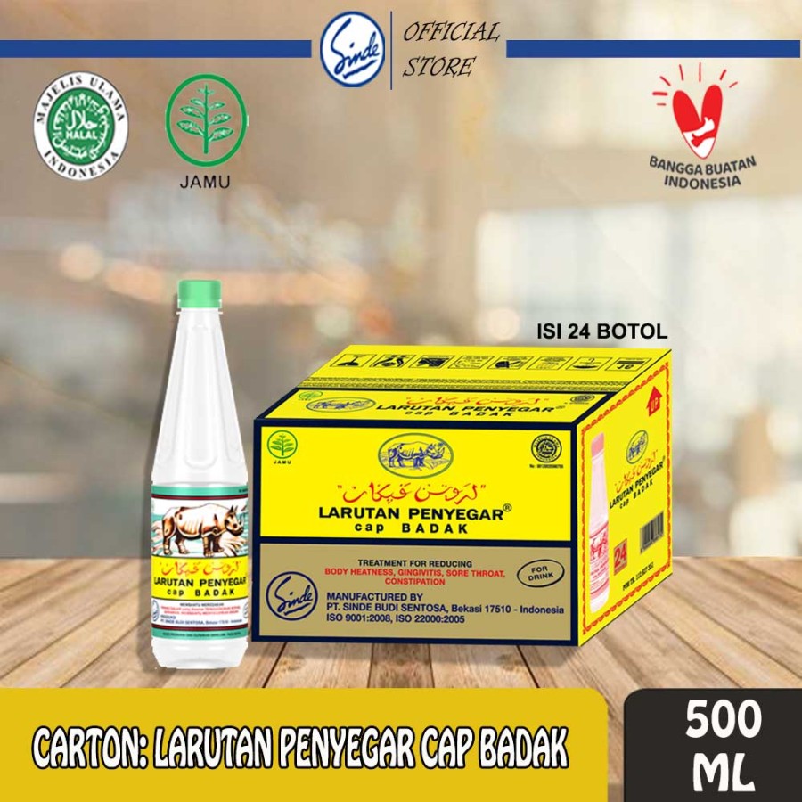 Larutan Penyegar Cap Badak 500ml (24 Botol)