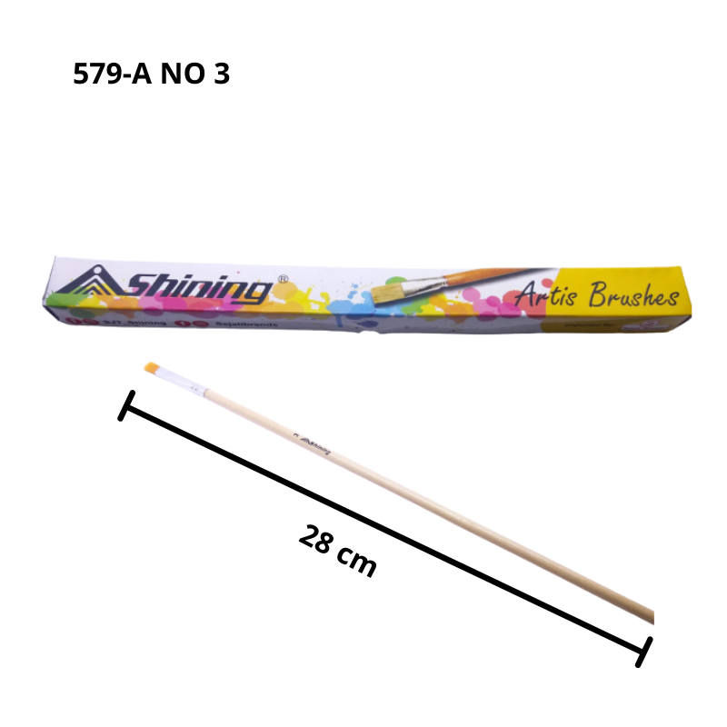 Shining Paint brush 579-A No.3 (X12pc)