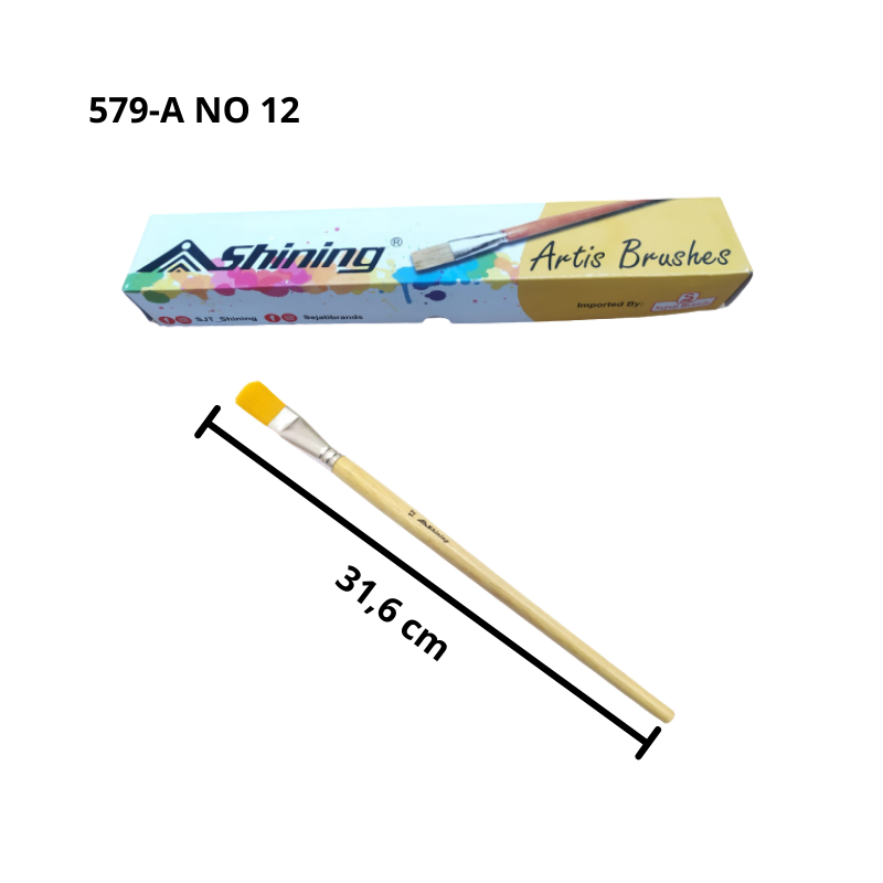 Shining Paint brush 579-A No.12 (X12pc)