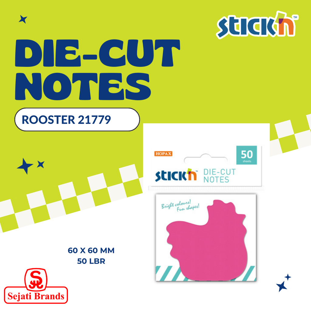 Stick'N 21779 Neon Diecut Rooster