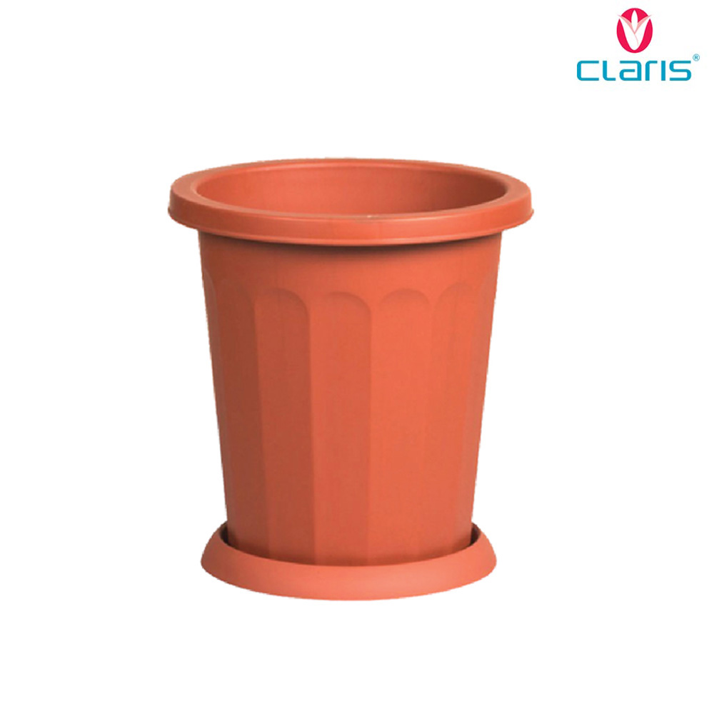 Claris Pot Flora + Tatakan - 5720 Brown (20 Liter)