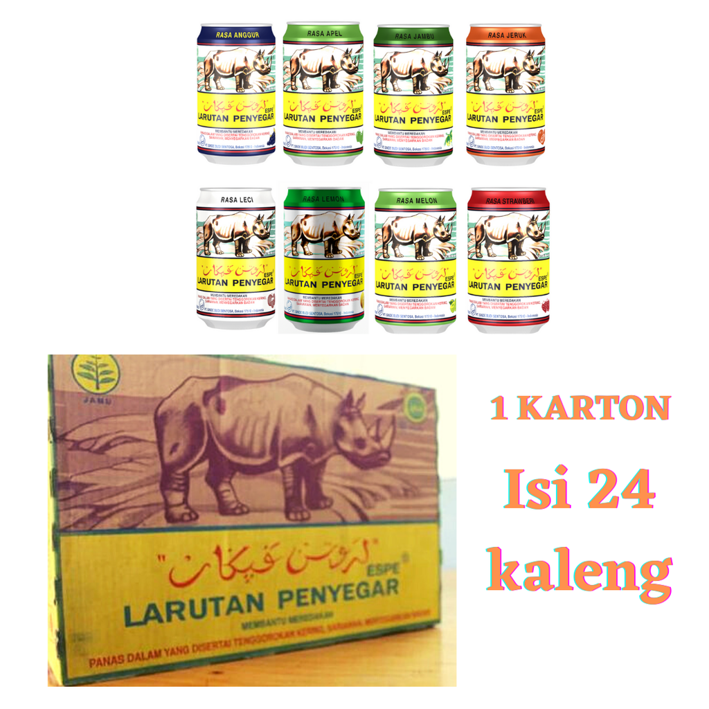 Larutan Penyegar Cap Badak 320ml (X24pc)