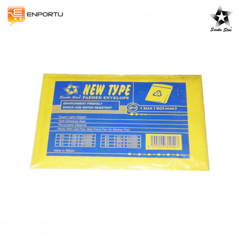 [9555026310547] Sanko Star Waterproof Envelope #0 130x190mm