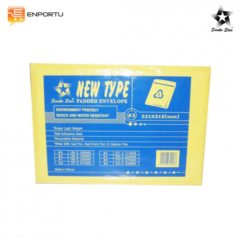 [9555026310578] Sanko Star Waterproof Envelope #3 221x315mm (A4)