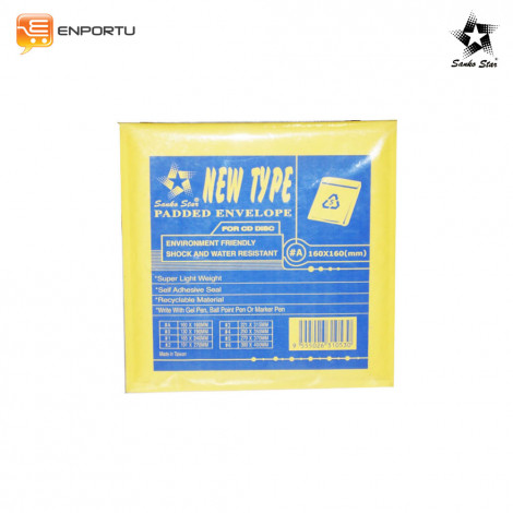 [9555026310530] Sanko Star Waterproof Envelope #A (for disc) 160x160mm