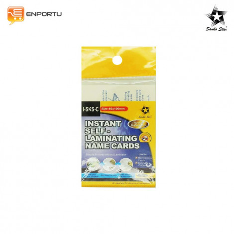 [1002113564283] Sanko Star Instant Self-Laminating Cards KTP