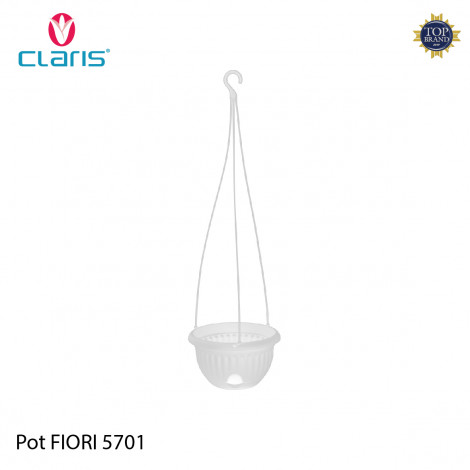 [8999118570210] Claris Pot Gantung Fiori 5702-White