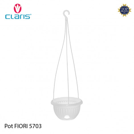 [8999118570319-10] Claris Pot Gantung Fiori 5703 White
