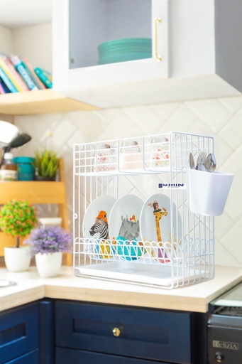 [8995202800164] Modelline Rack piring mini 2 susun + tatakan (B30MED + T)