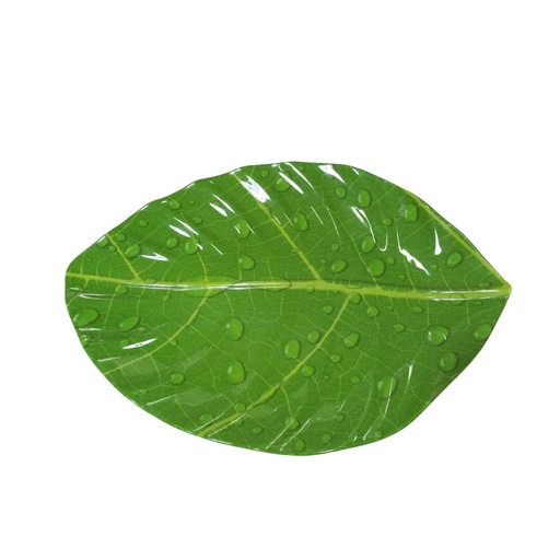[8994598371081] Hoover Piring Model Daun 9" (8509) - Fresh Leaf (FLE)