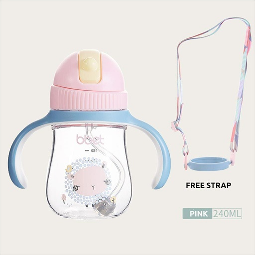 BBET Tritan Sippy Cup With Strap 240ml