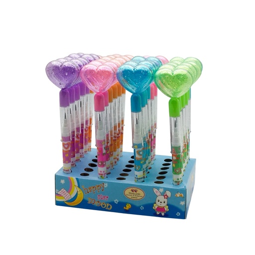 [8855305002081] Bensia 06LM1/1-3 Hati Glitter Transp Pendek (X1pc)