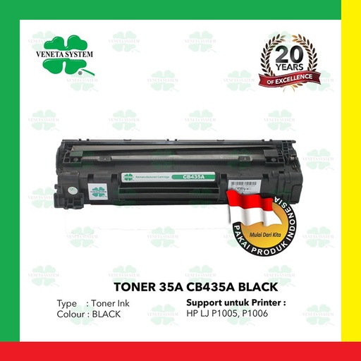 [8012523082258] Veneta Toner CB435A - Black