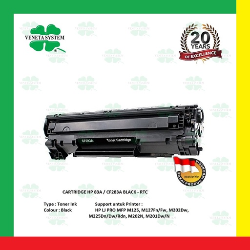 [8012523082260] Veneta Toner CF283A - Black