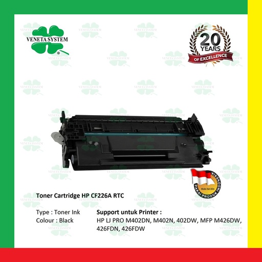 [8012523082266] Veneta Toner CF226A - Black