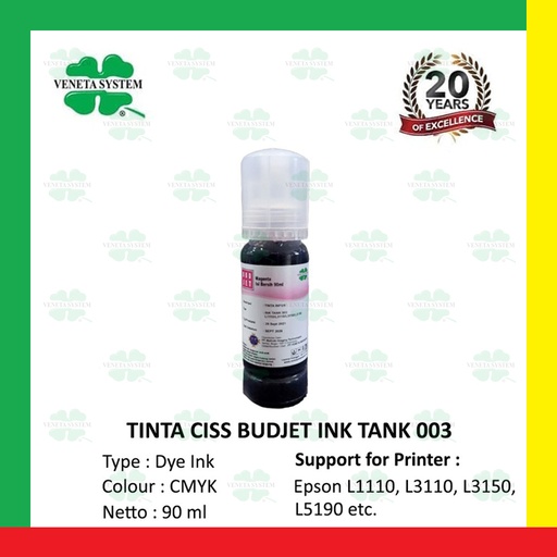 Veneta Tinta Ciss Infus Epson 003 90ml