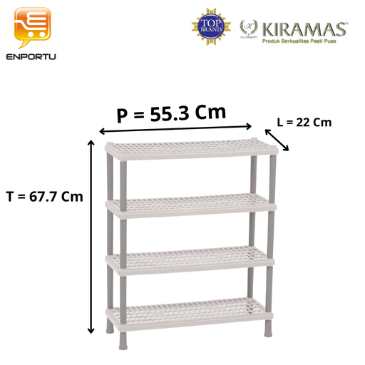 [8999118133637] Kiramas CF Rak Belgio 1336-4S - Cream