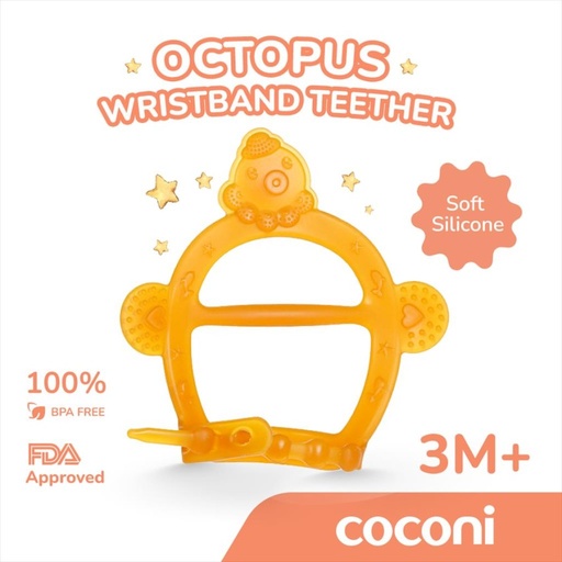 [8032404102292] Coconi Octopus Wristband Teether