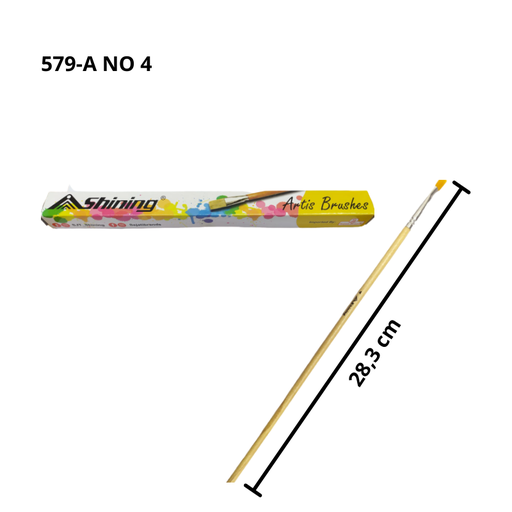 [2208840051093] Shining Paint brush 579-A No.4 (X12pc)