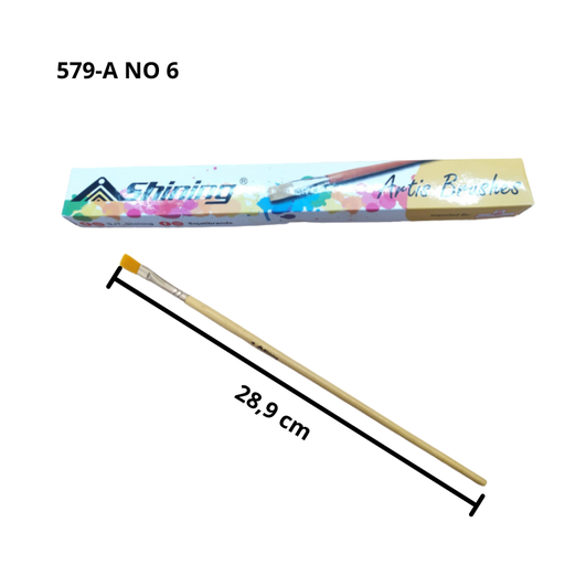 [2208840051116] Shining Paint brush 579-A No.6 (X12pc)