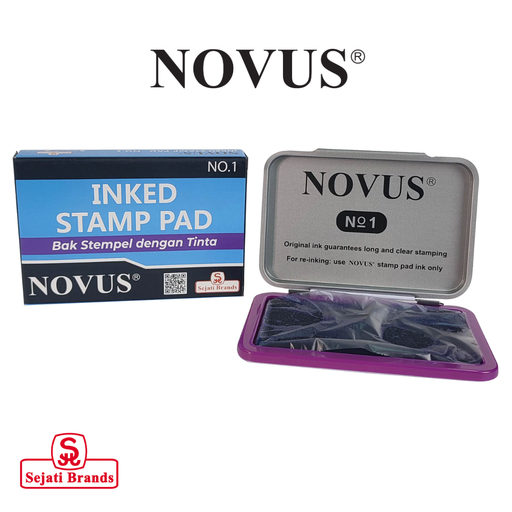 [6932163412302] Novus Stamp Pad With Ink #1 Violet