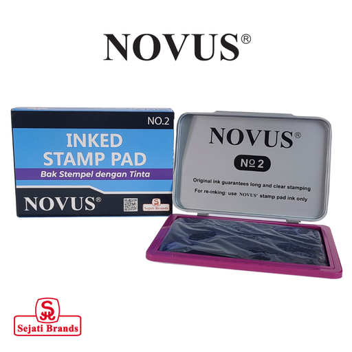 [6932163412303] Novus Stamp Pad With Ink #2 Violet