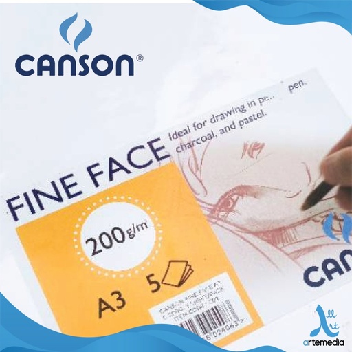 [C02] Canson Fine Face A3 C 200g (5 Sheet)