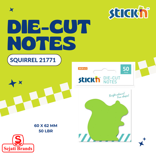 [4712759217719] Stick'N 21771 Neon Diecut Squirrel