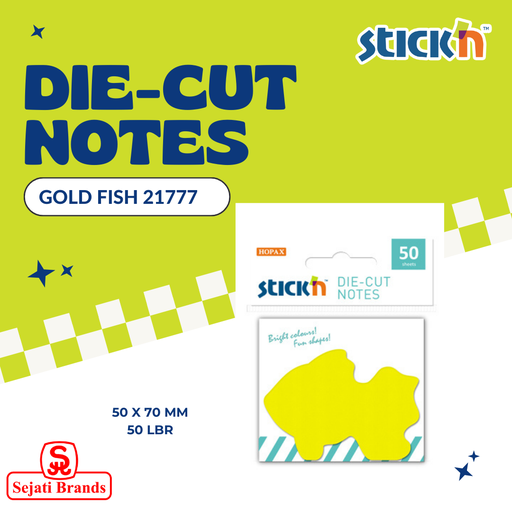 [4712759217771] Stick'N 21777 Neon Diecut Goldfish