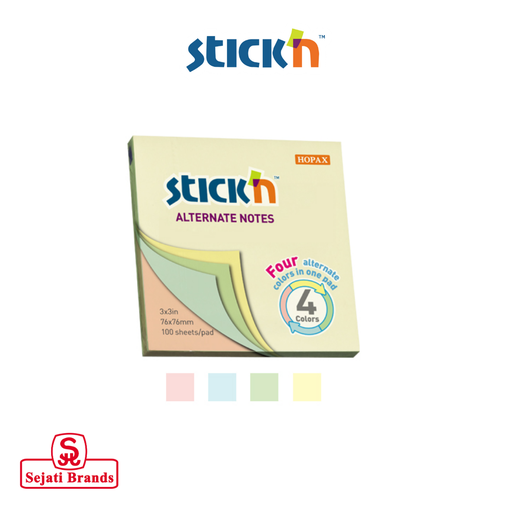 [4712759218211] Stick'N 21821 Alternate Notes Pastel 3x3