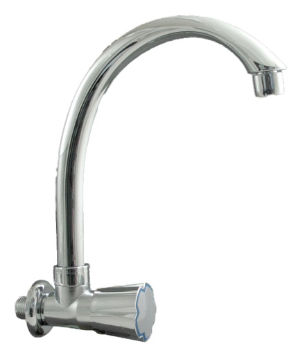 [8994726070015] Watertec Wall Sink Tap 103M (FWT-MS103) - CHR