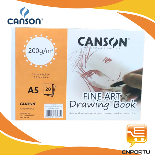 [C6671200A5] Canson Fine Face A5 C 200G (20 Sheets)