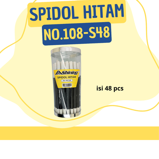 [8998870882242] Shining Spidol 108-S48 Black