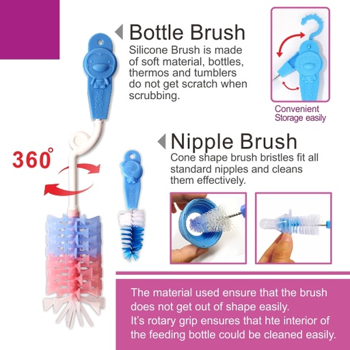 Puku Nipple Sillicone Brush (set 2pcs) - 10413