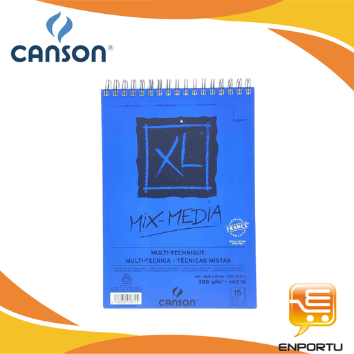 [200001872] Canson XL Mix Media 15s A5 300g