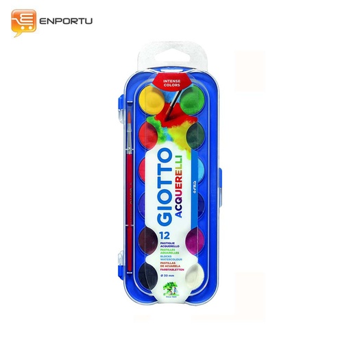 [8000825967702] Giotto Watercolor Block 30mm 12 Colors