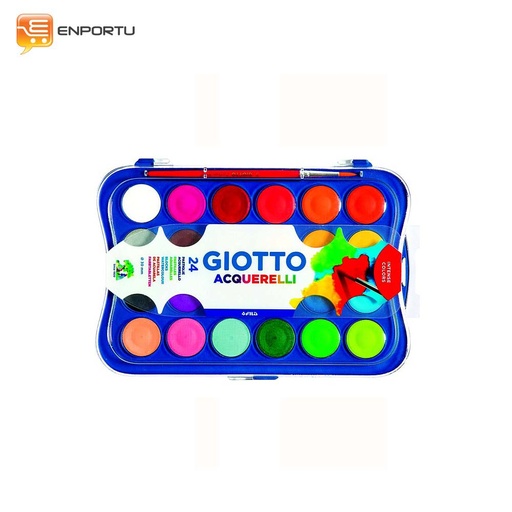 [8000825967726] Giotto Watercolor Block 30mm 24 Colors