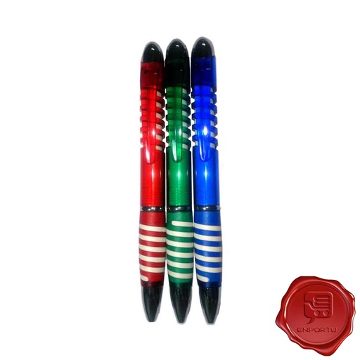 [1002113564067] SJT Ballpoint 8777C Spiral Transp (X1pc)