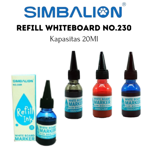Simbalion Spidol Whiteboard No.230 Refill Ink 20ml