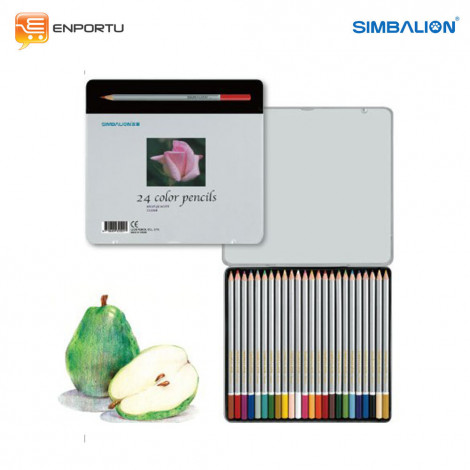 [4710609300291] Simbalion Color Pencil Metal Box C2400/4