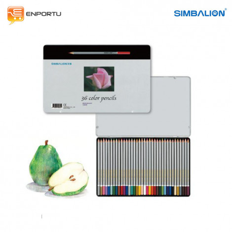 [4710609300321] Simbalion Color Pencil Metal Box C3600/8